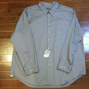 Calvin Klein slim fit non-iron gray button down